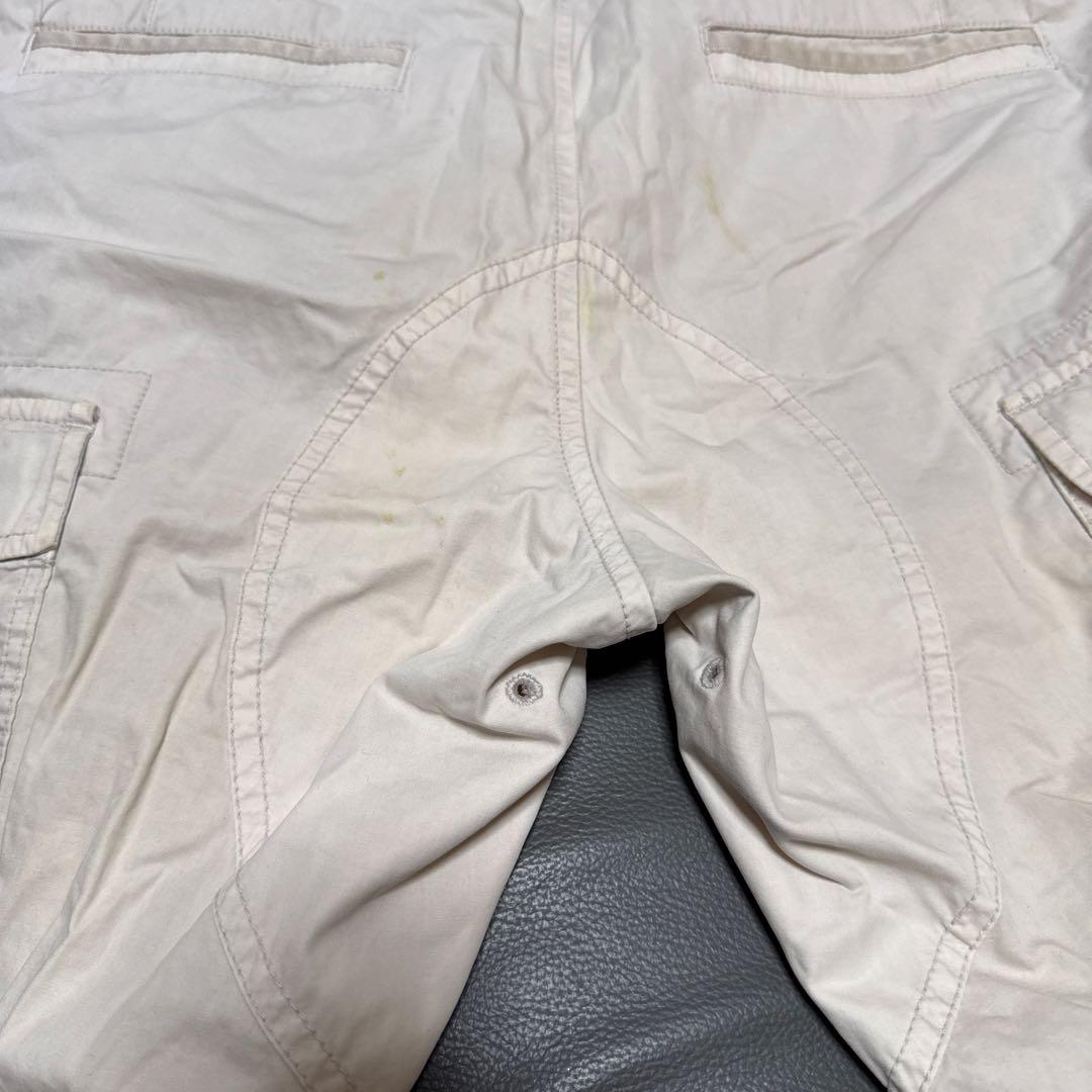 STONE  ホワイト　カーゴショートパンツ