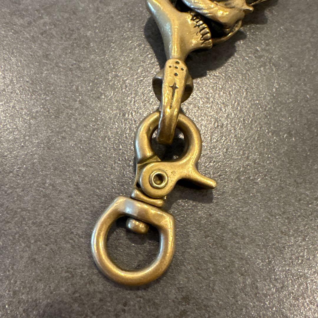 小物 galcia MUSTACHE SKULL KEYHOLDER