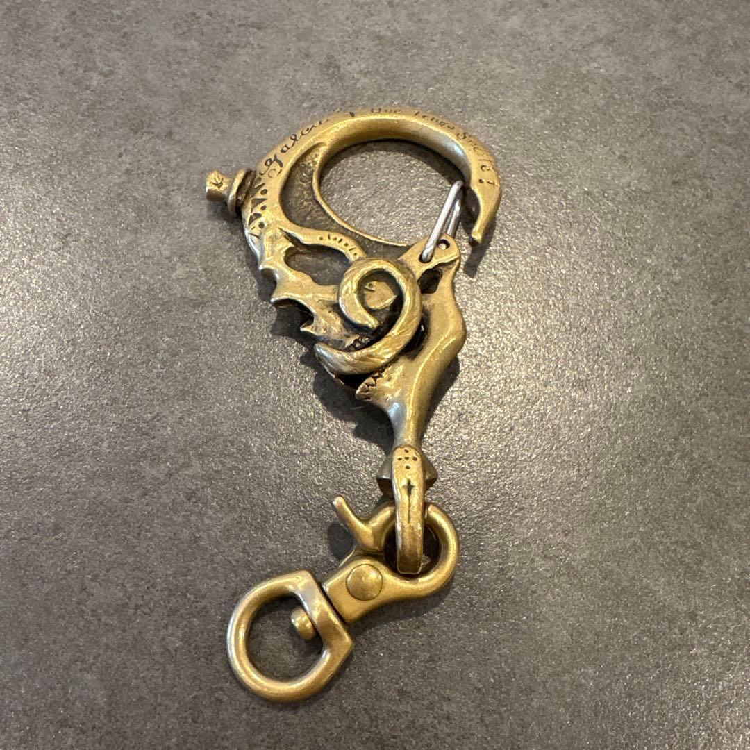 小物 galcia MUSTACHE SKULL KEYHOLDER