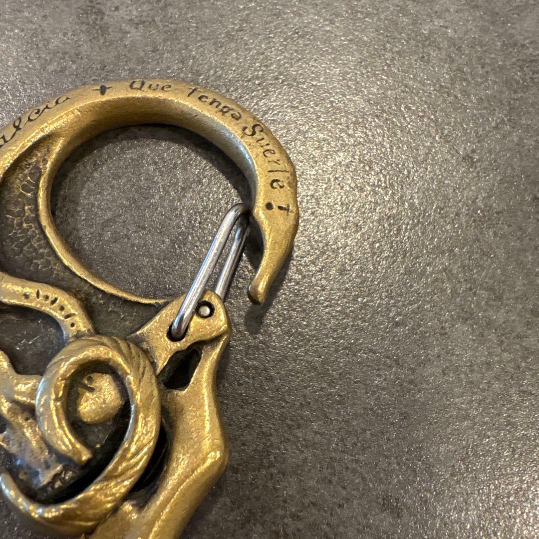 小物 galcia MUSTACHE SKULL KEYHOLDER