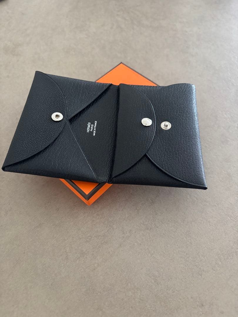 新品・未使用 エルメス カルヴィ デュオ ブラック