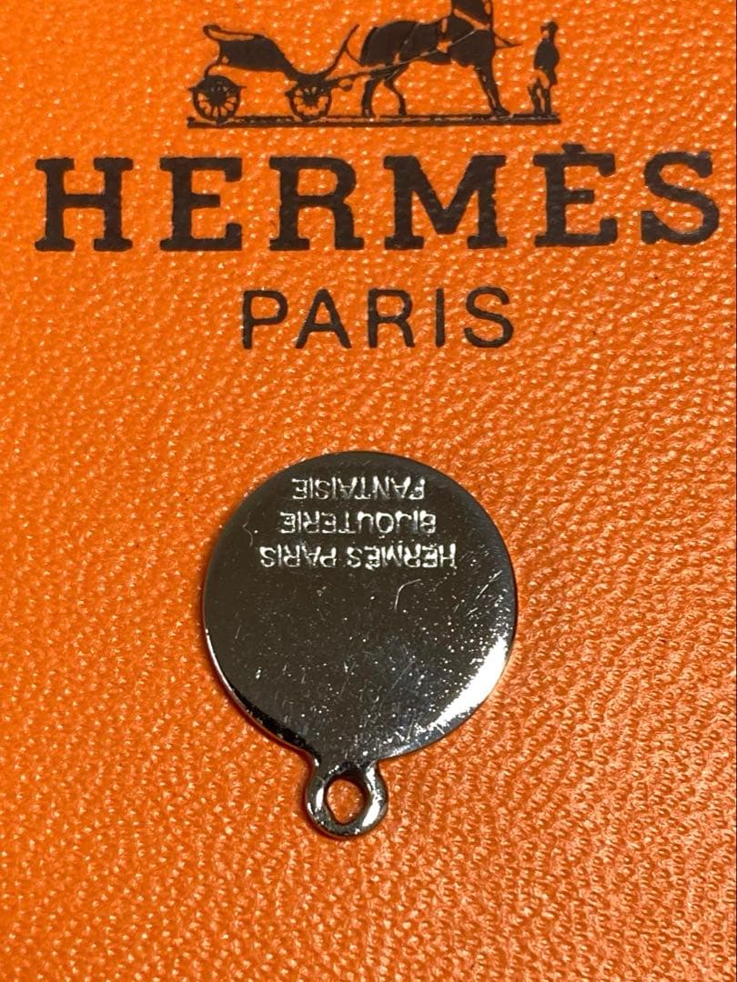 良品　HERMES エルメス　セリエ　ペンダントトップ　シルバー　箱付き