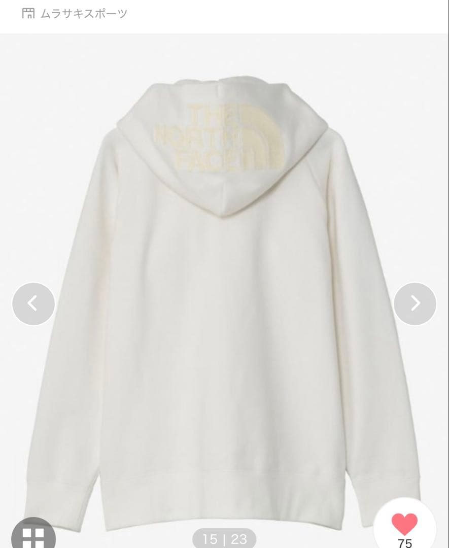 THE NORTH FACE オフホワイト パーカー XL