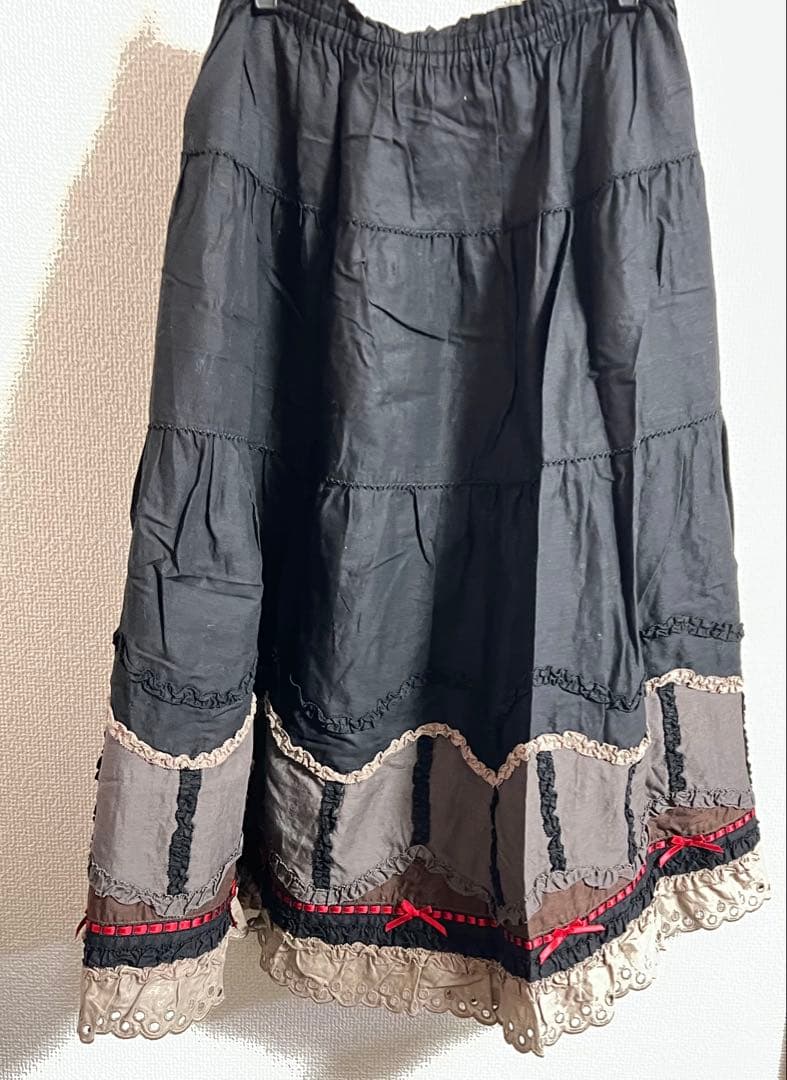 匿名配送/ピンクハウス ケーキモチーフ ノースリーブチュニック&ミディ丈スカート