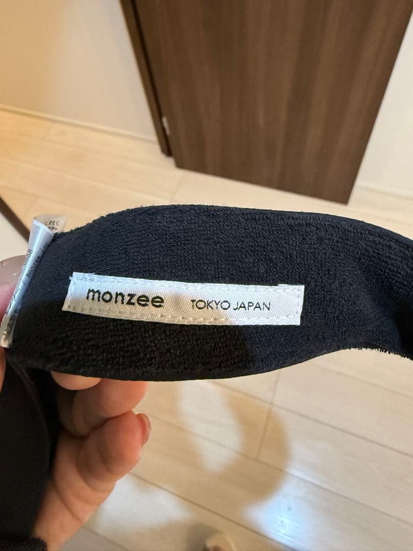 monzee モンジー　スポーツサンバイザー　ブラック