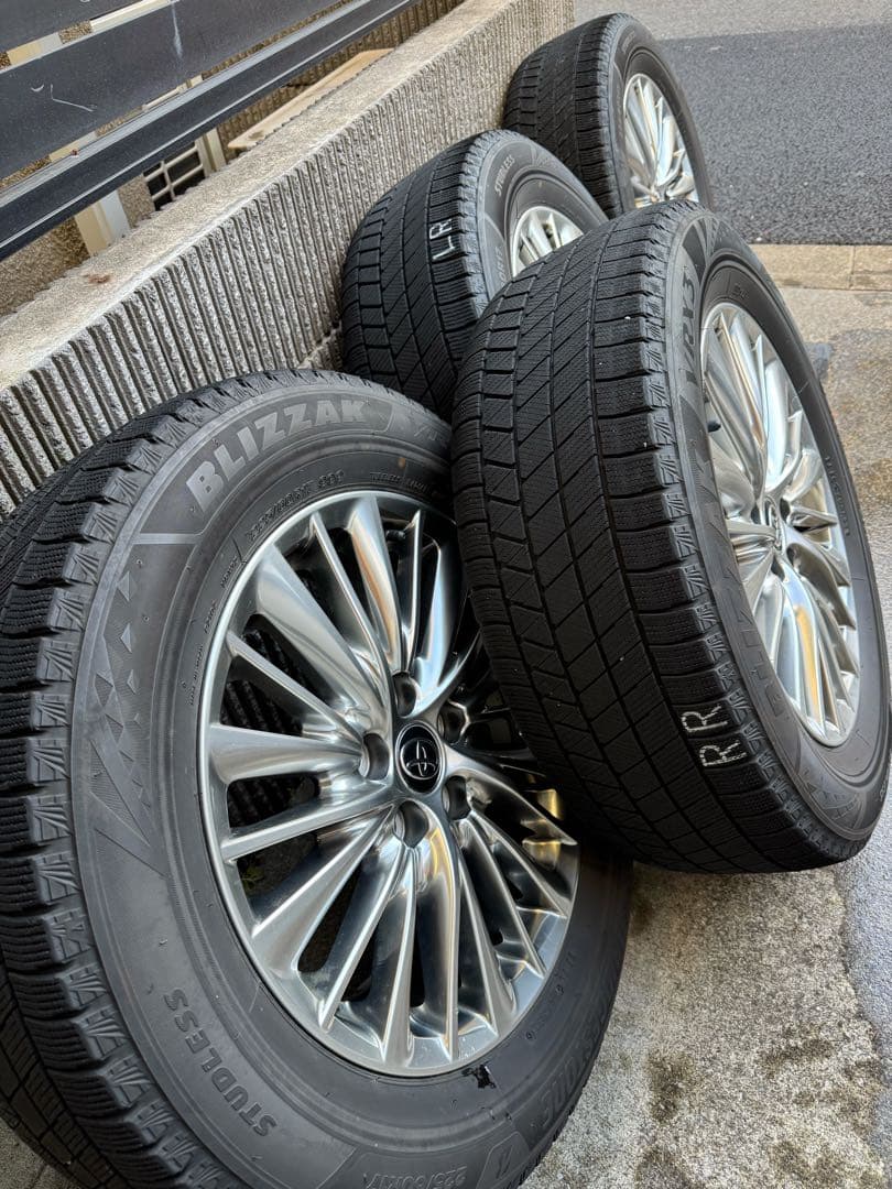 【美品】アルファード30後期 純正17インチ　スタッドレス&ホイールセット