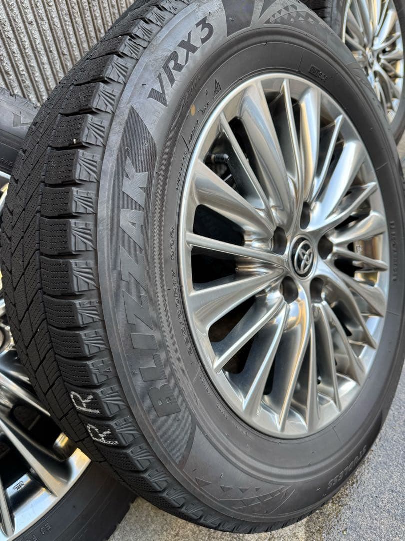 【美品】アルファード30後期 純正17インチ　スタッドレス&ホイールセット