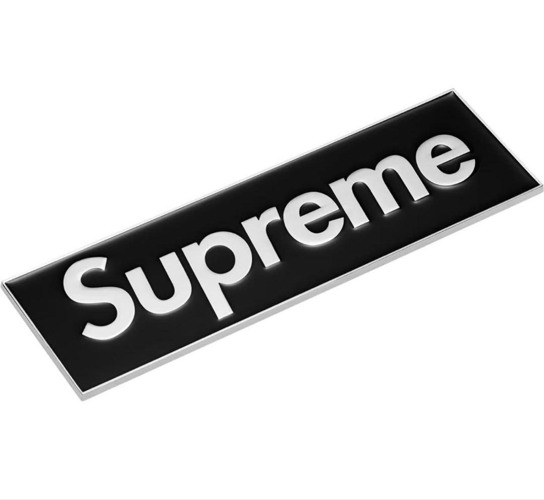 25fw Supreme Box Logo Car Emblem 黒 black