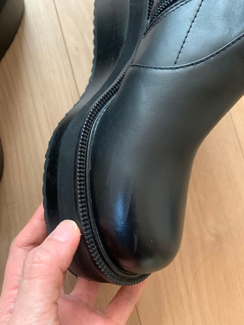 ENFOLD エンフォルド 厚底サイドジップ ブーツ ブラック