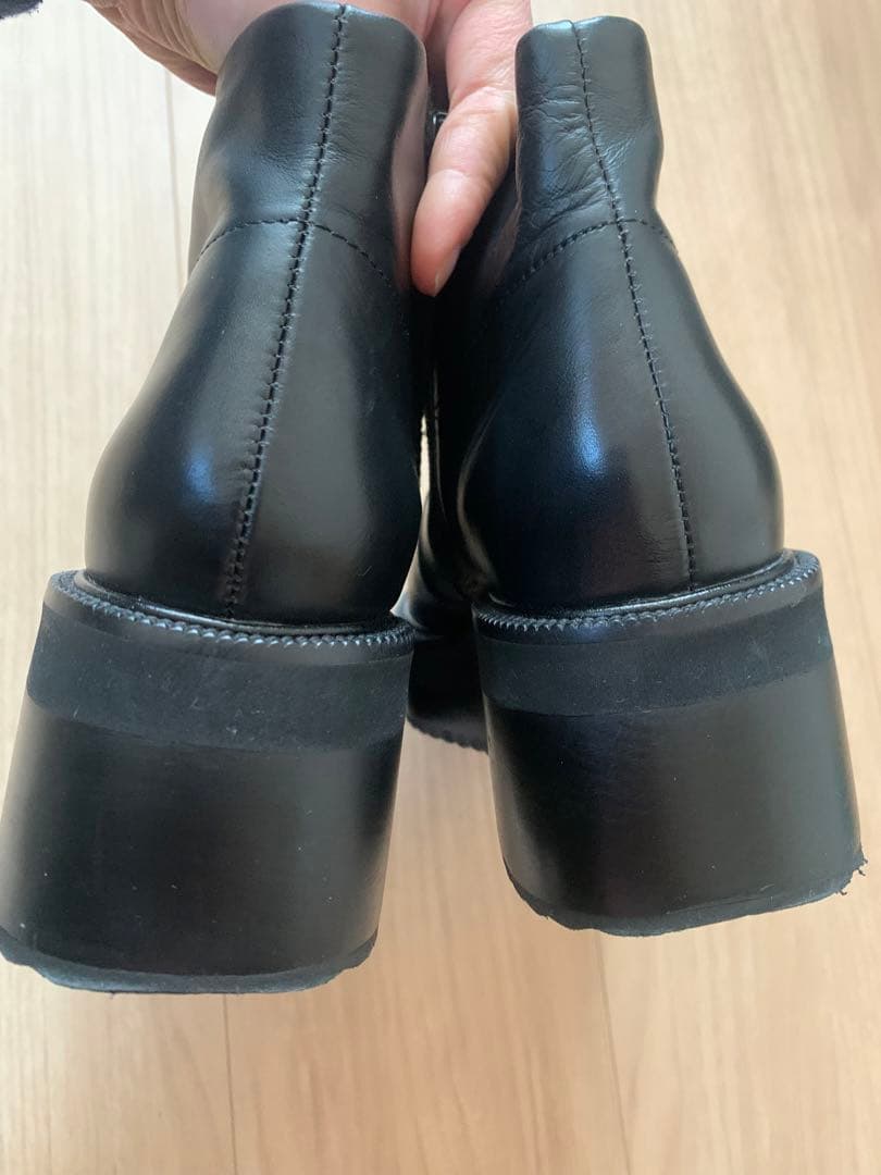 ENFOLD エンフォルド 厚底サイドジップ ブーツ ブラック