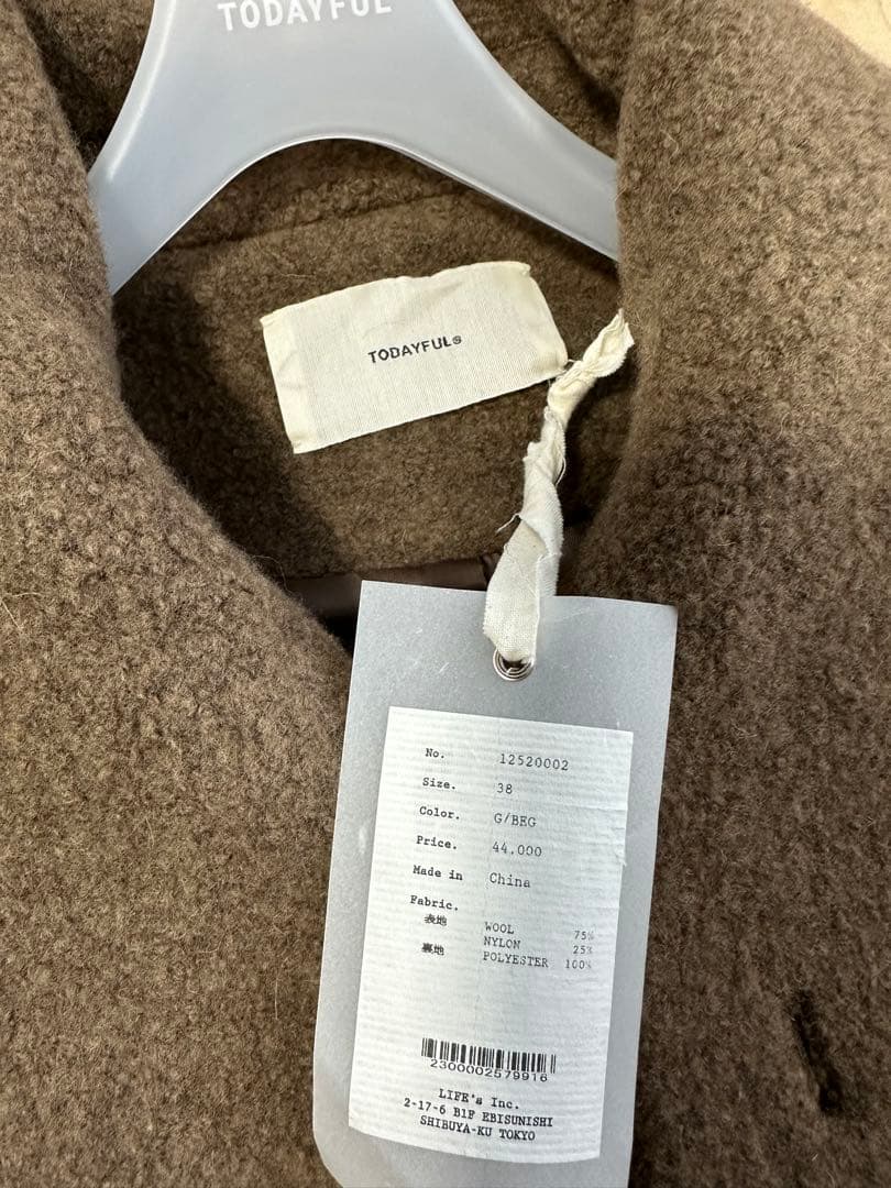 TODAYFUL スタンドカラーブークレジャケット38