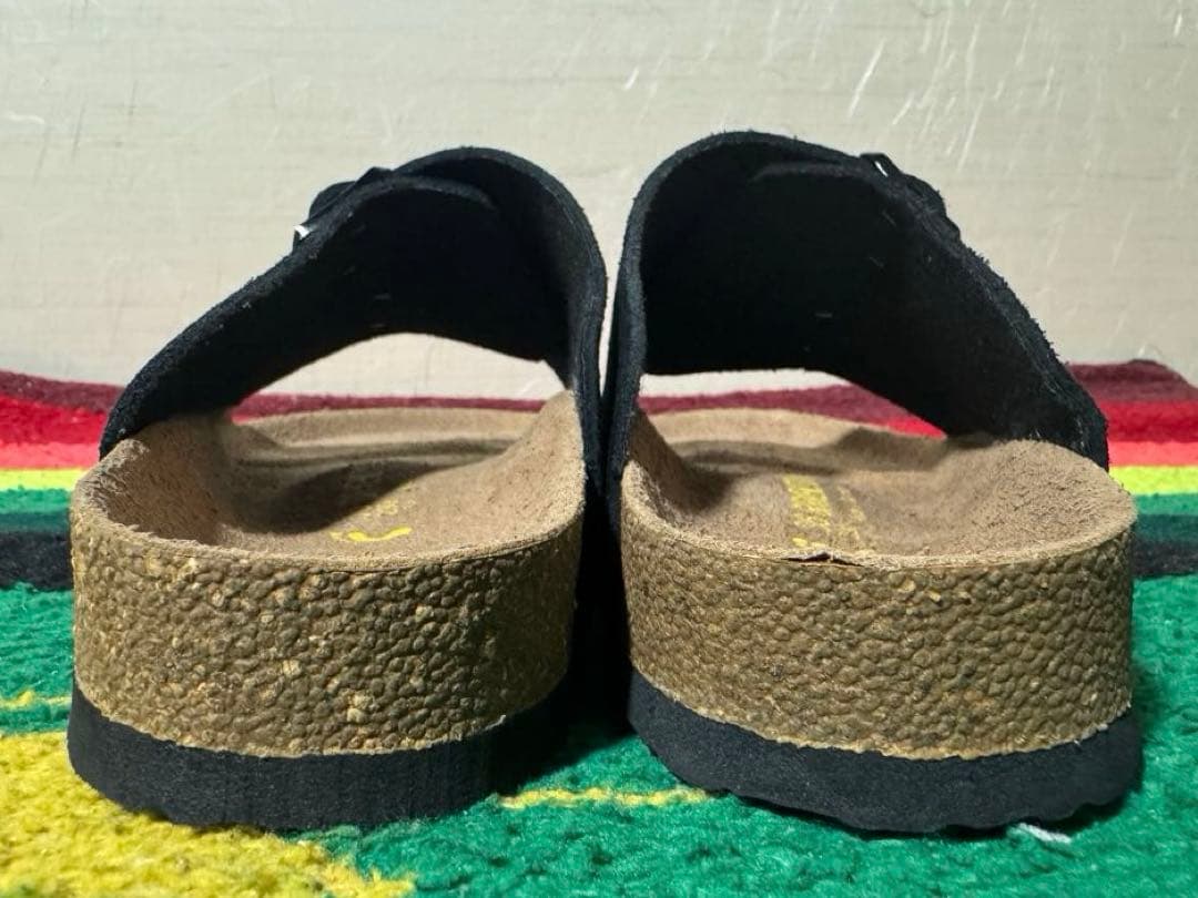 未使用 ビルケン チューリッヒ スエード ブラック ナロー 23cm