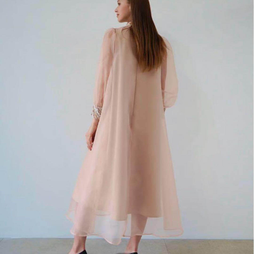 Acka/acka オケージョンドレス　シアーオーバーワンピース　結婚式