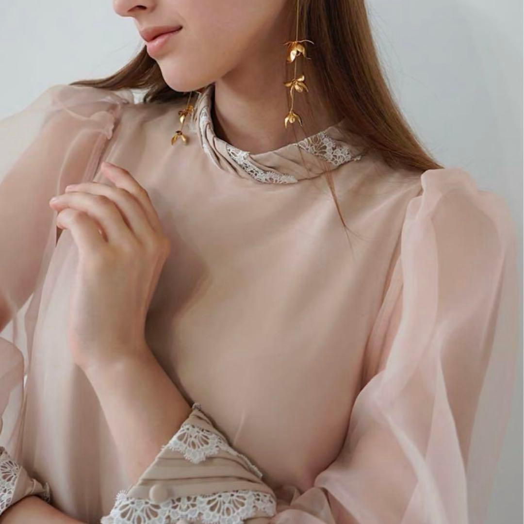 Acka/acka オケージョンドレス　シアーオーバーワンピース　結婚式