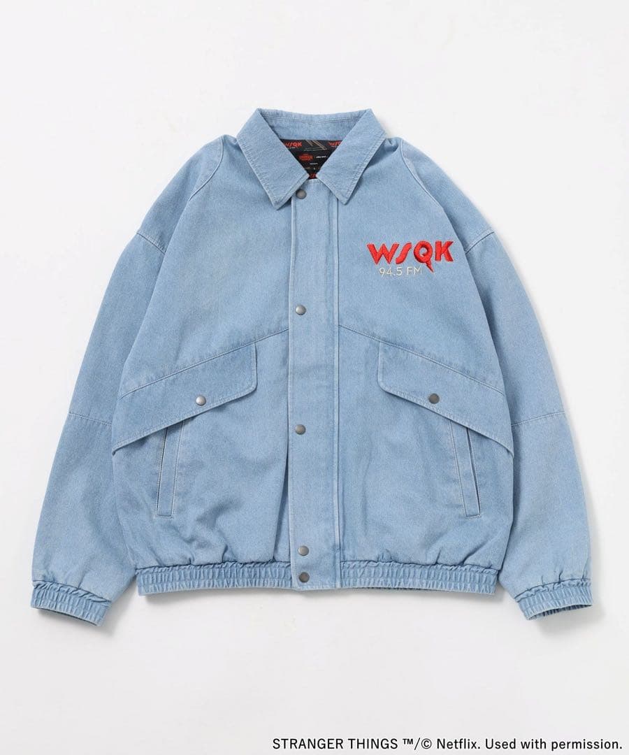 新品タグ付　STRANGER THINGS コラボ　デニムブルゾン M