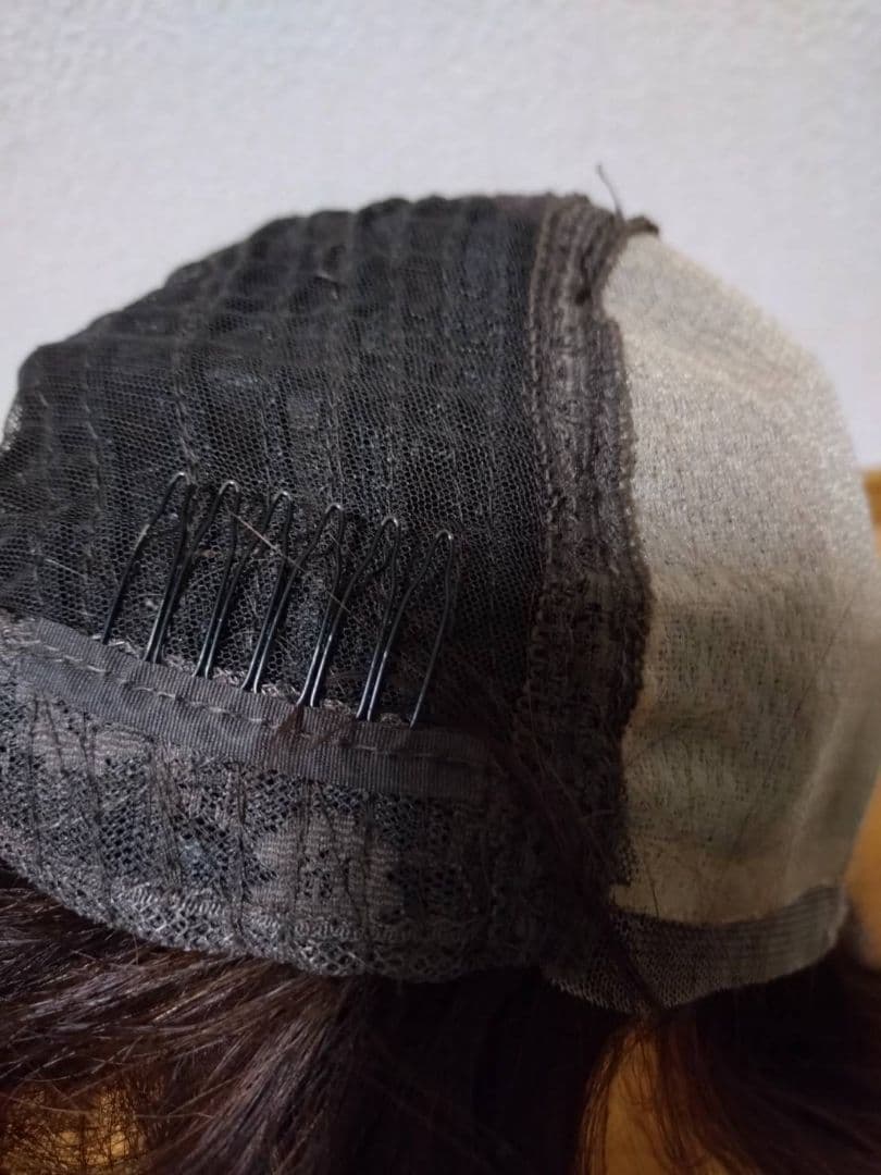 人毛100%　Sサイズ　ブラウン　フルウィッグ