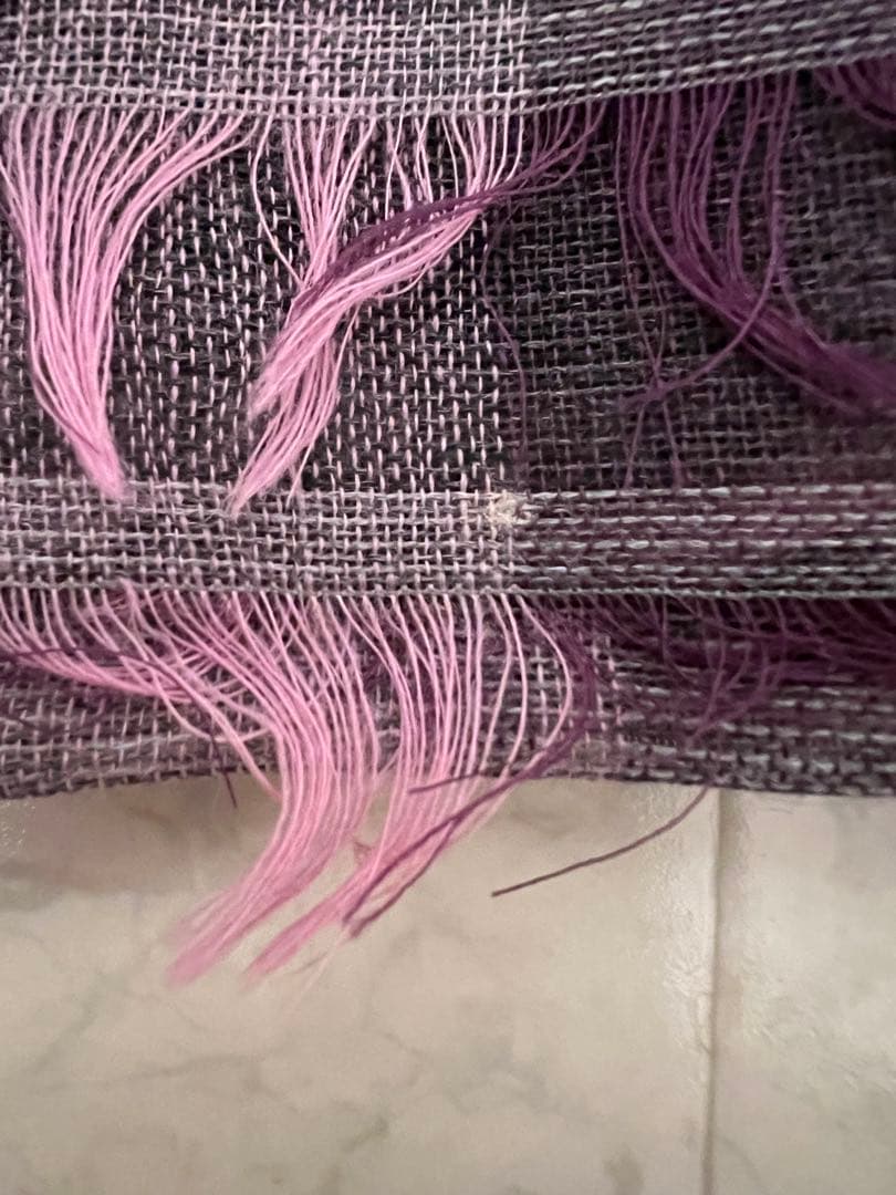 Briory 紫系チェックストール