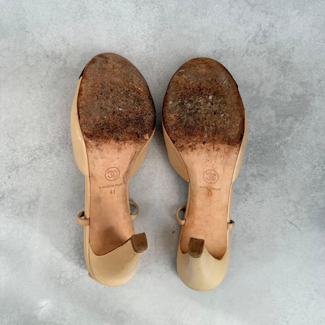 靴 Vintage Chanel Slingback Heels 41