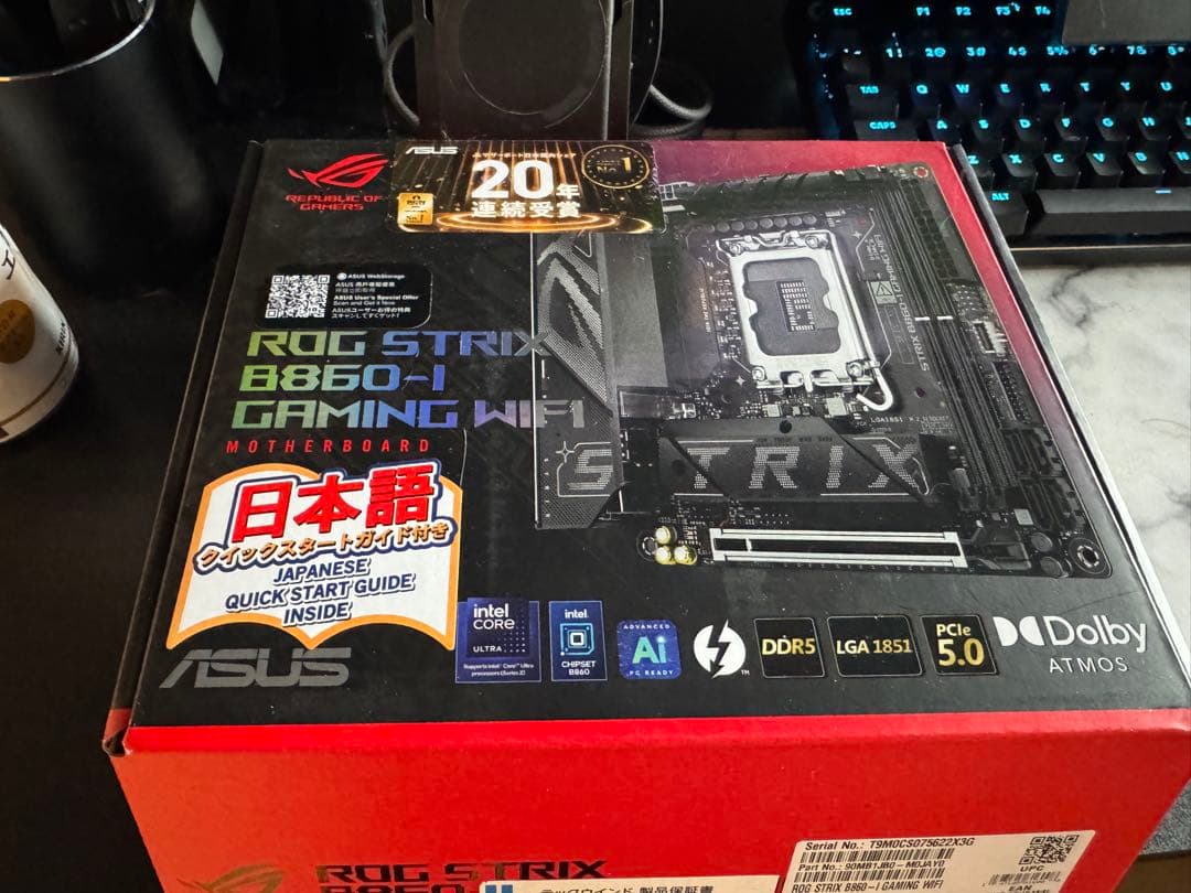マザーボード ROG STRIX B860-I GAMING WIFI/ITX/B860I