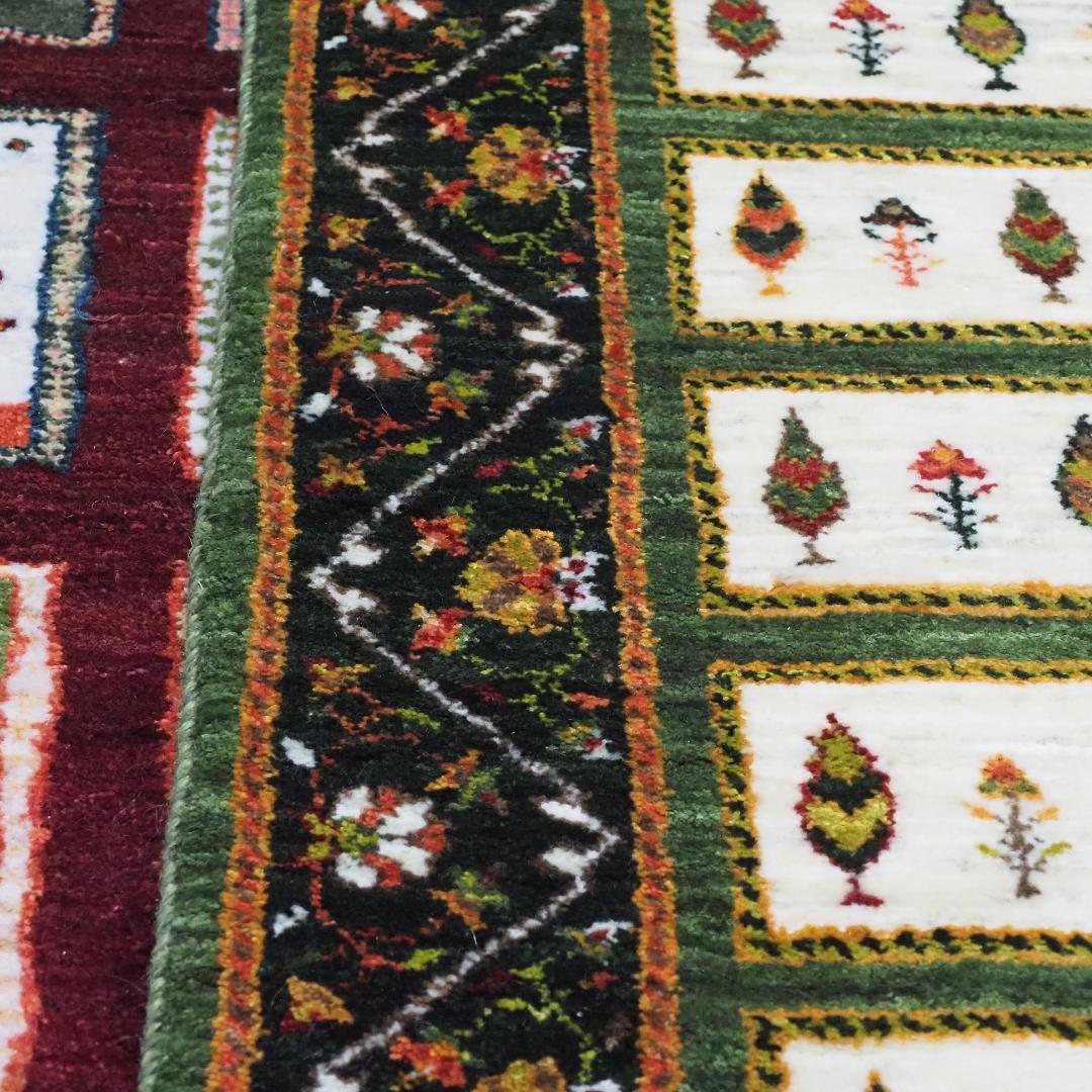 ゾランヴァリ　ギャッベ（ルリバフ）・玄関マットサイズ