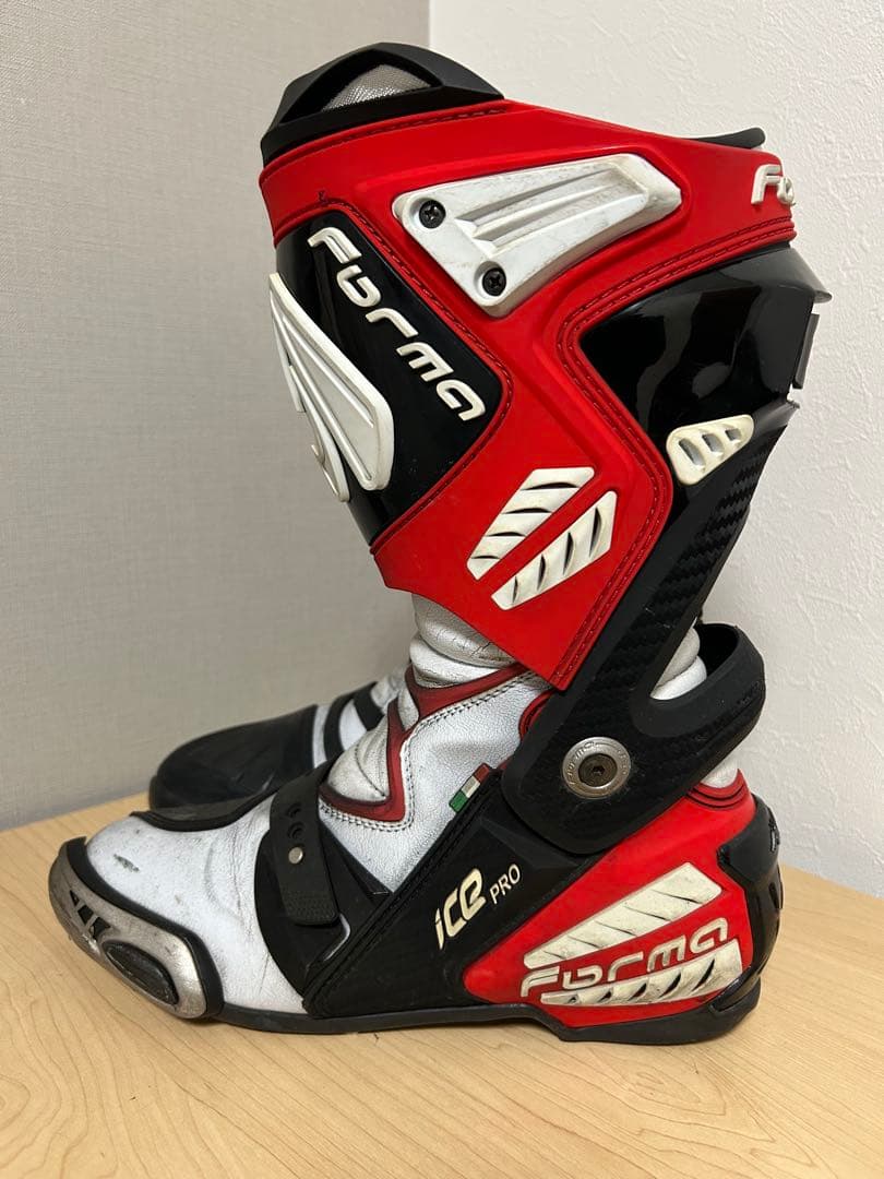 【特価】早い者勝ち！Forma ICE PRO バイクブーツ 赤/黒/白