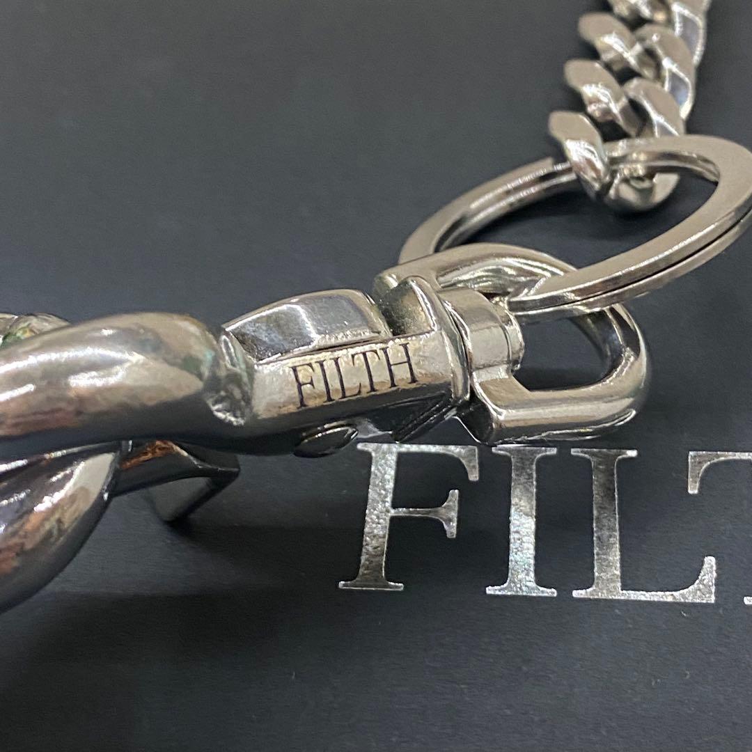 小物 FILTH SHINE WALLET CHAIN FILTH / SIL