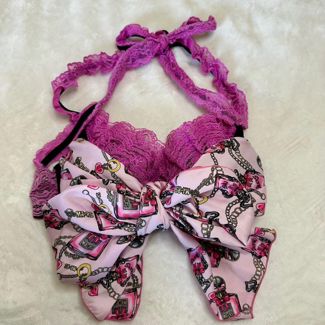 【MA＊RS】MARS マーズ パフューム柄リボンビキニトップス