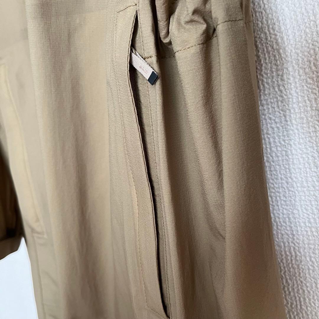 THE NORTH FACE フード付きロングレインコート ベージュ S