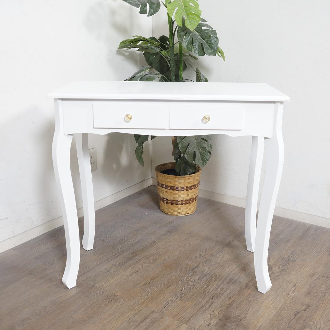 【新品】猫脚　デスク＆スツールセット　アンティーク風　勉強机　アウトレット