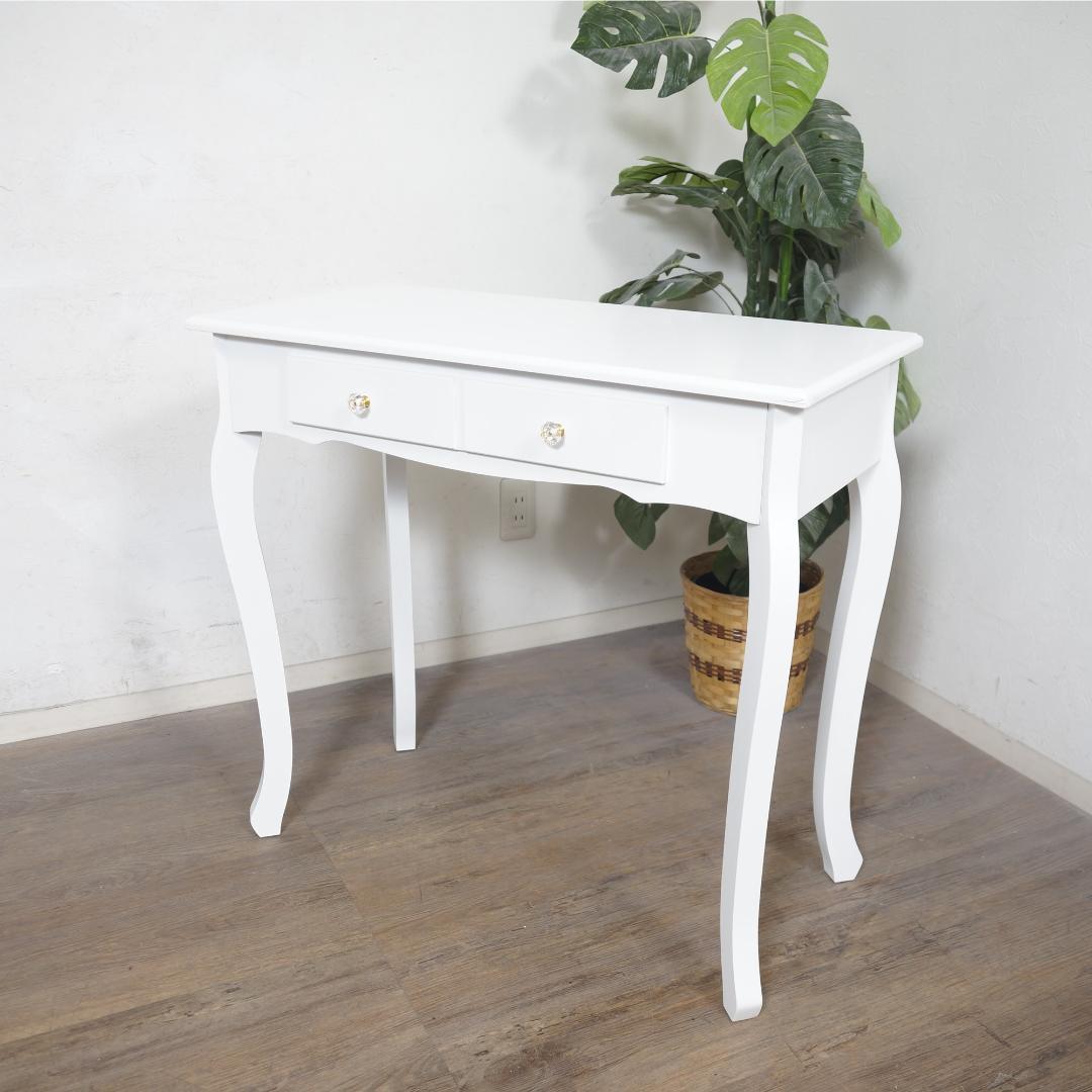 【新品】猫脚　デスク＆スツールセット　アンティーク風　勉強机　アウトレット