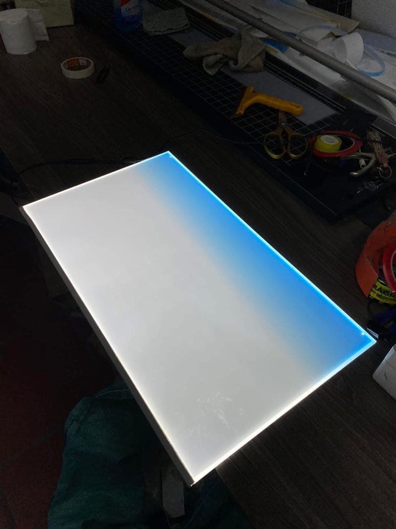新品未使用　ライトスクリーン　アクアリウム　LED RGB 60cm×45cm
