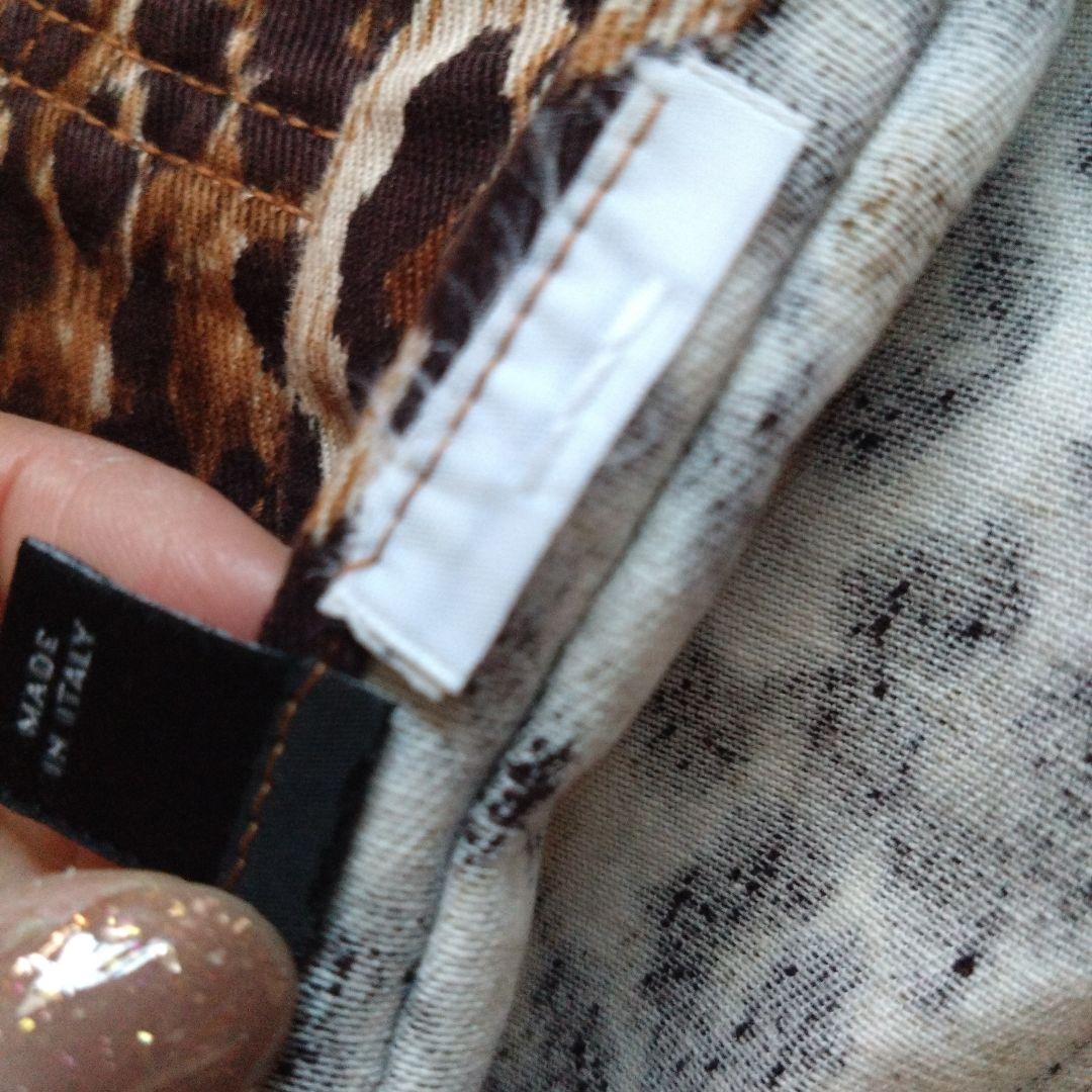 D&G ドルガバ ヒョウ柄 デニム　ジャケット Gジャン XS　ロゴ