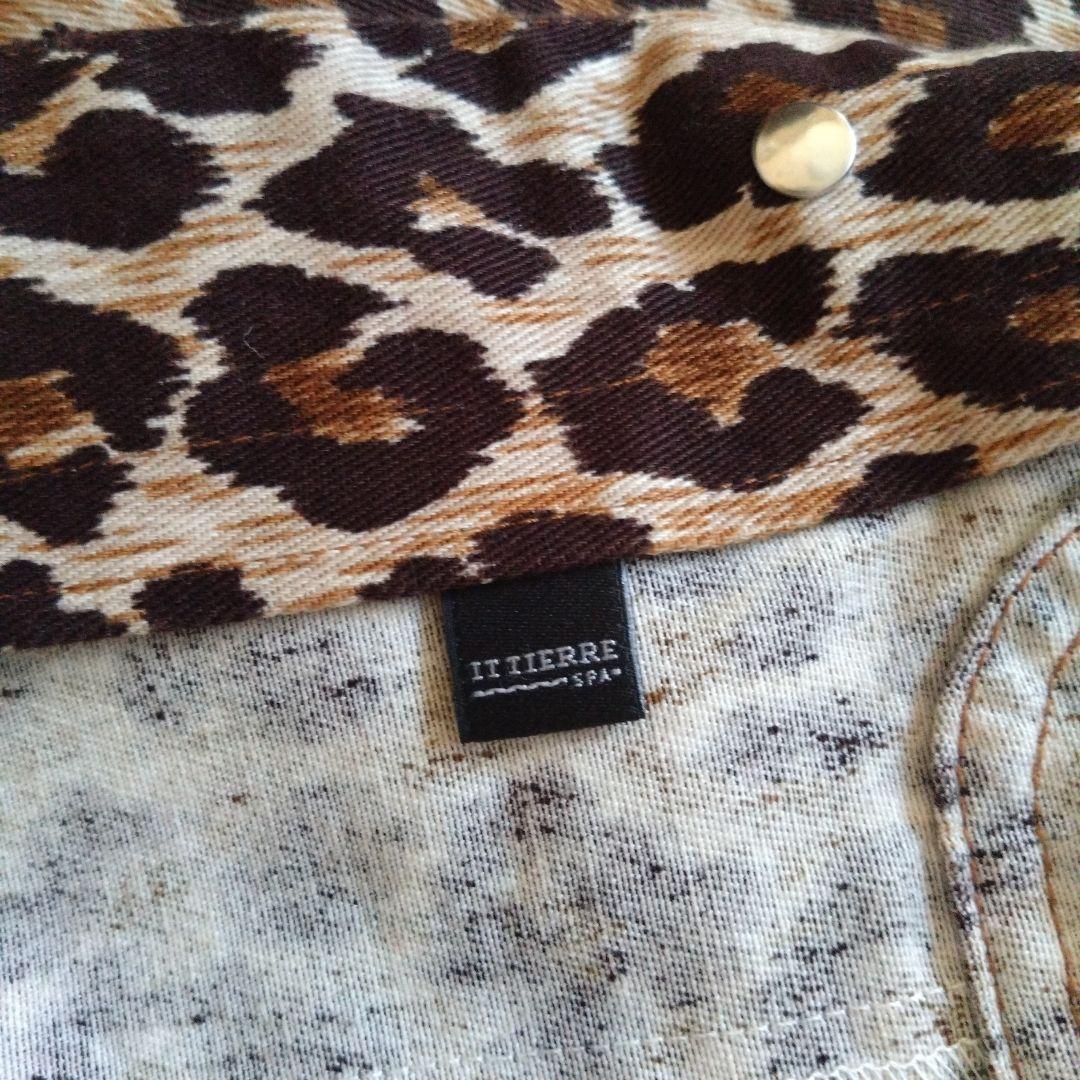 D&G ドルガバ ヒョウ柄 デニム　ジャケット Gジャン XS　ロゴ