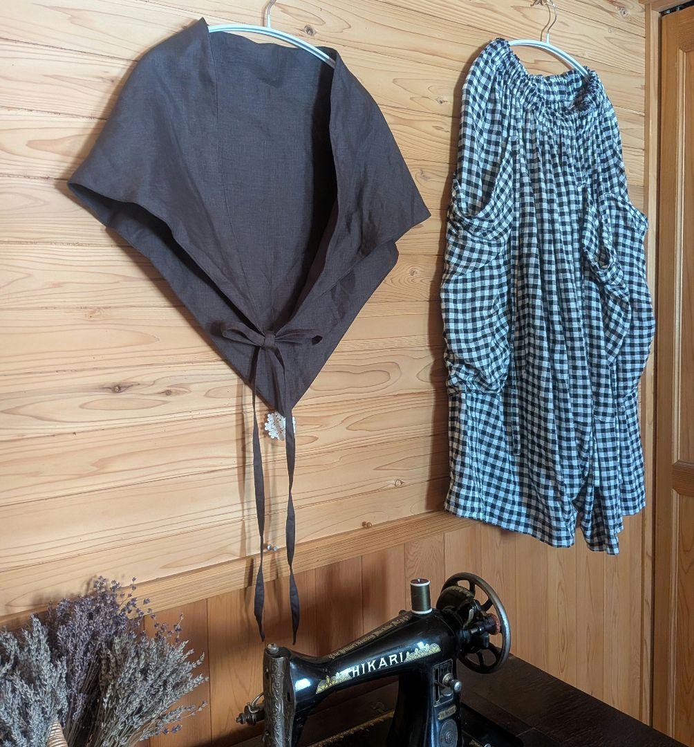 1ハンドメイドパンツとストール2点