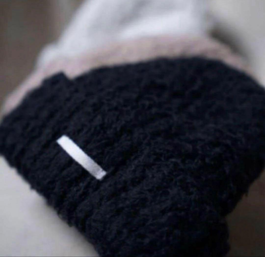 帽子 Maison kinema Cottonmohair room knit cap