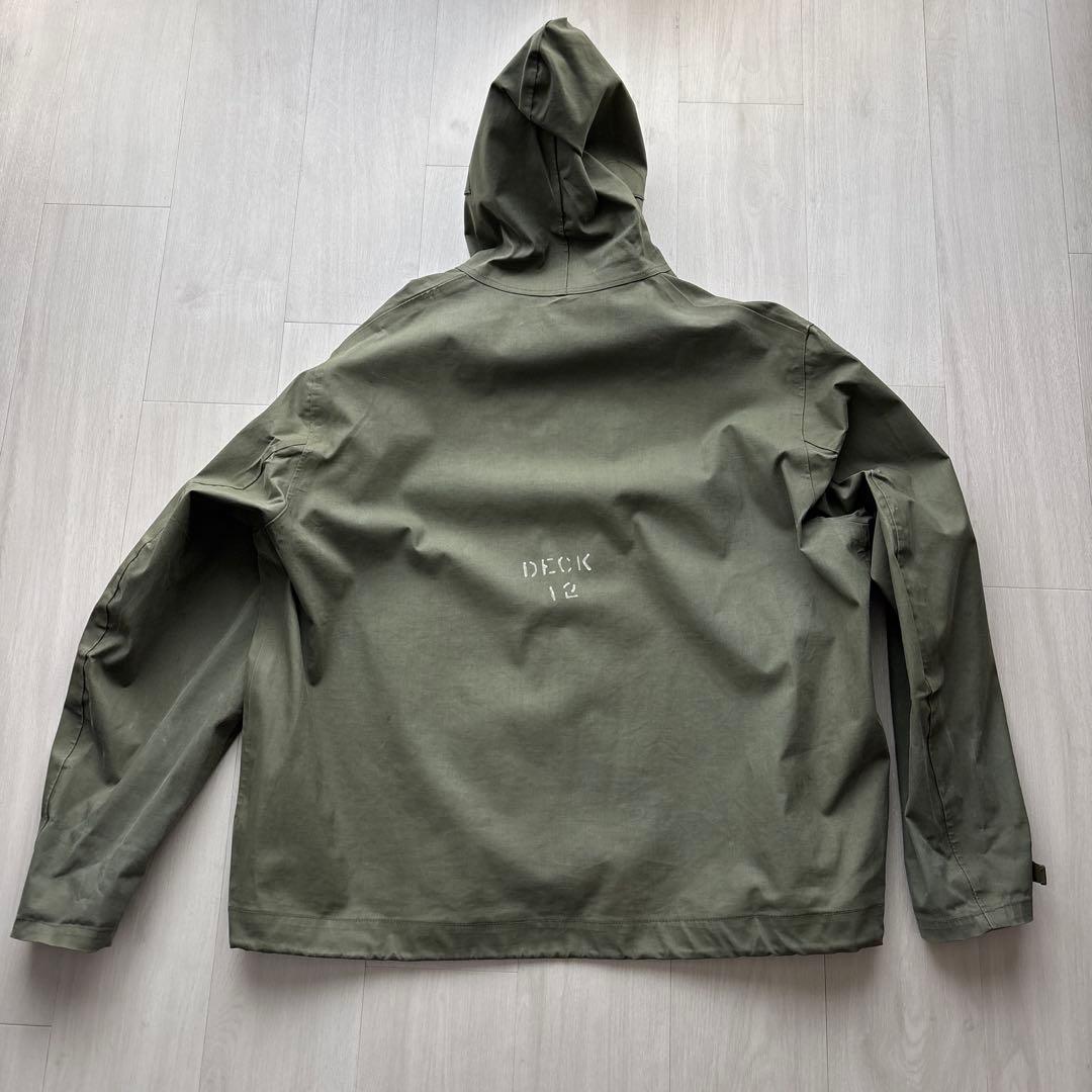 チ*ー様 40s USNAVY デッキレインパーカー レースアップ ビンテージ