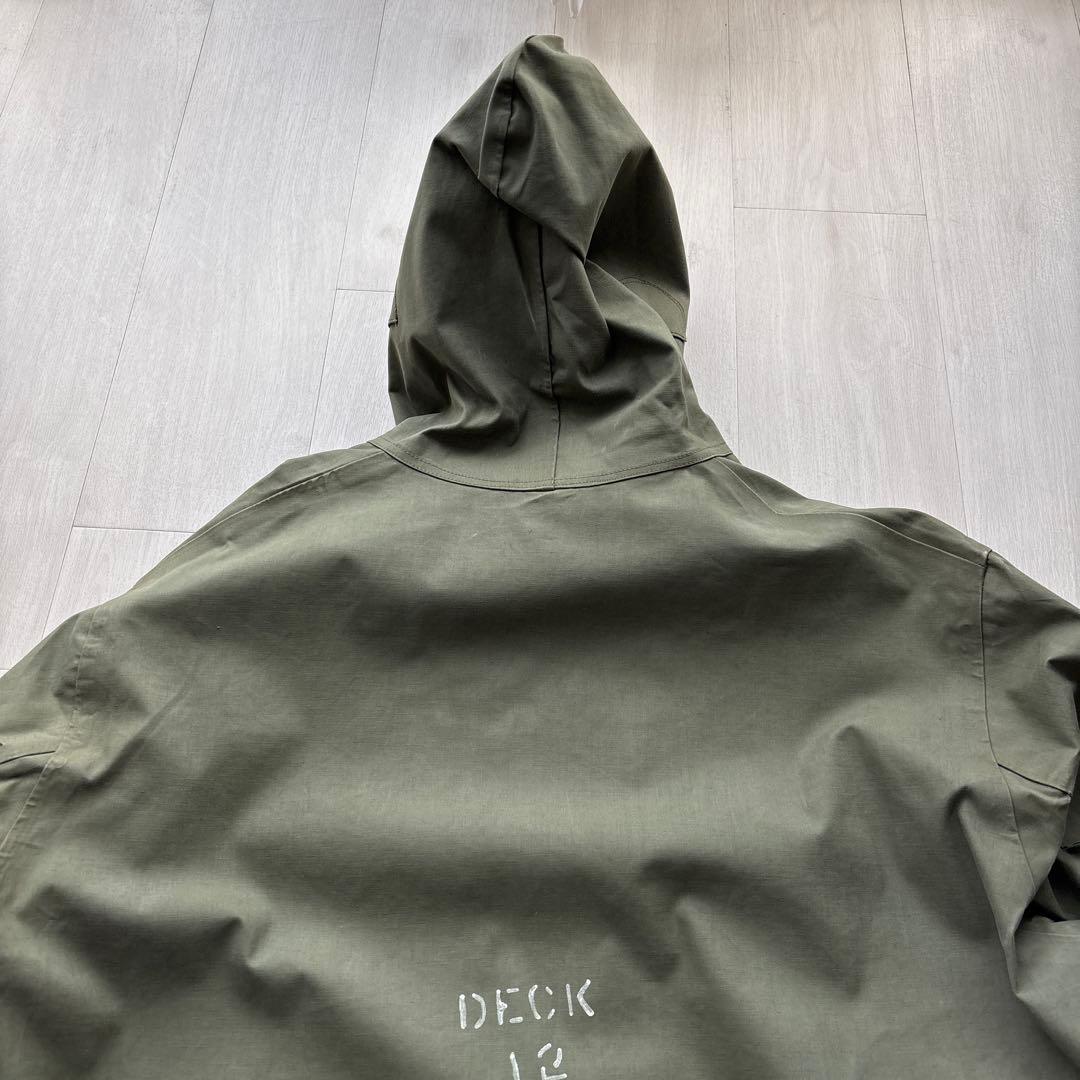 チ*ー様 40s USNAVY デッキレインパーカー レースアップ ビンテージ