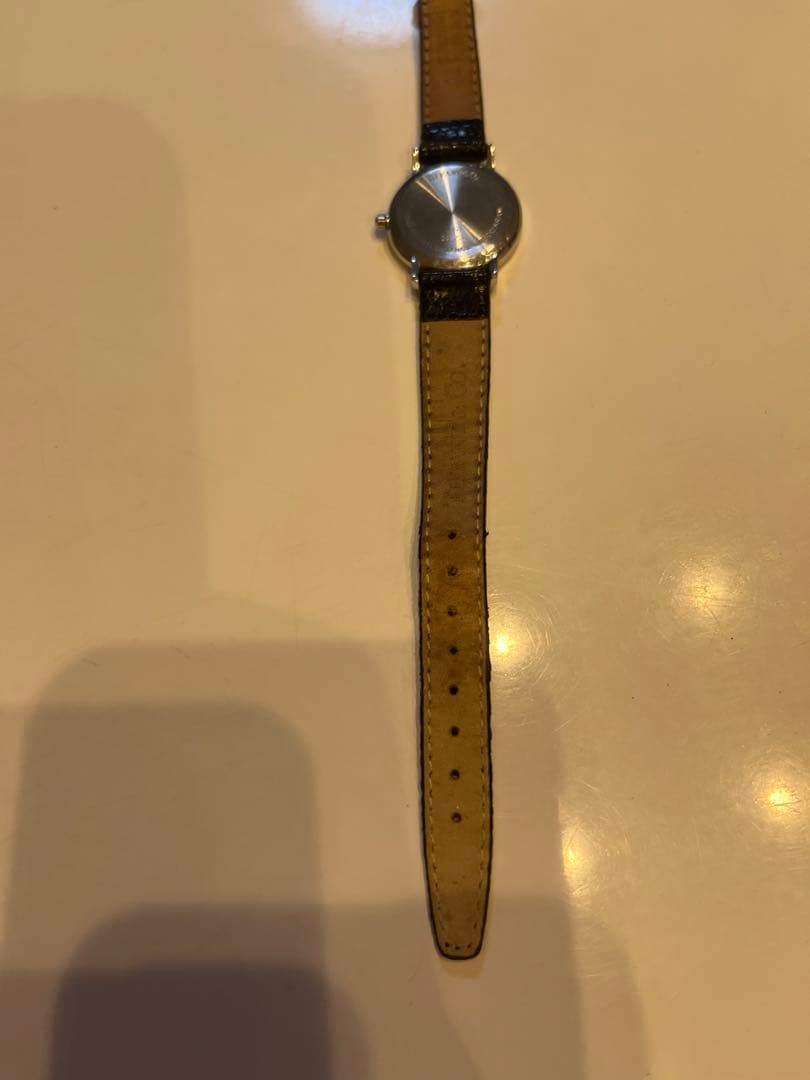 レディース 時計 ティファニー 紺レザー