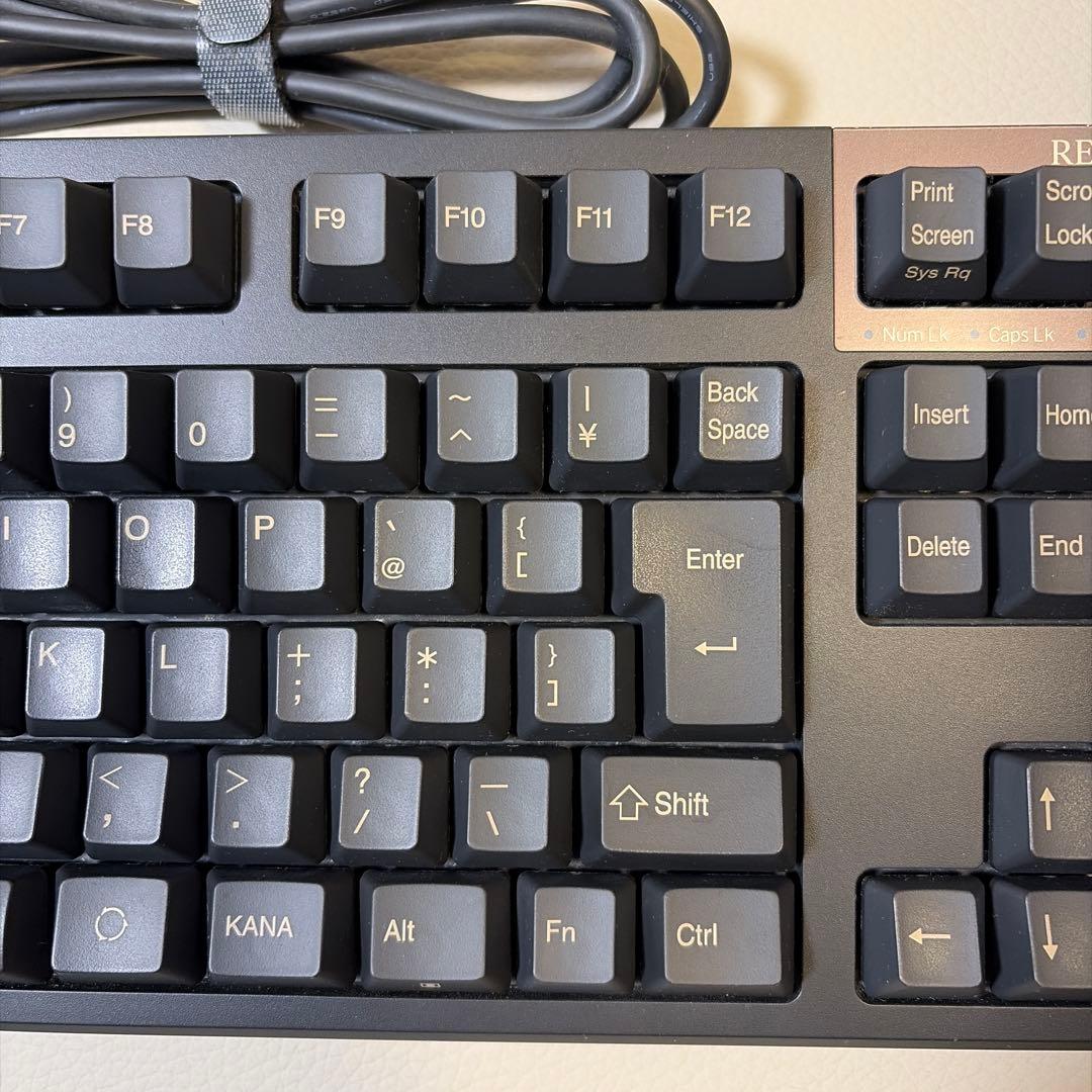 【美品】東プレ REALFORCE 静音 45g 日本語R2TLS-JP4-BK