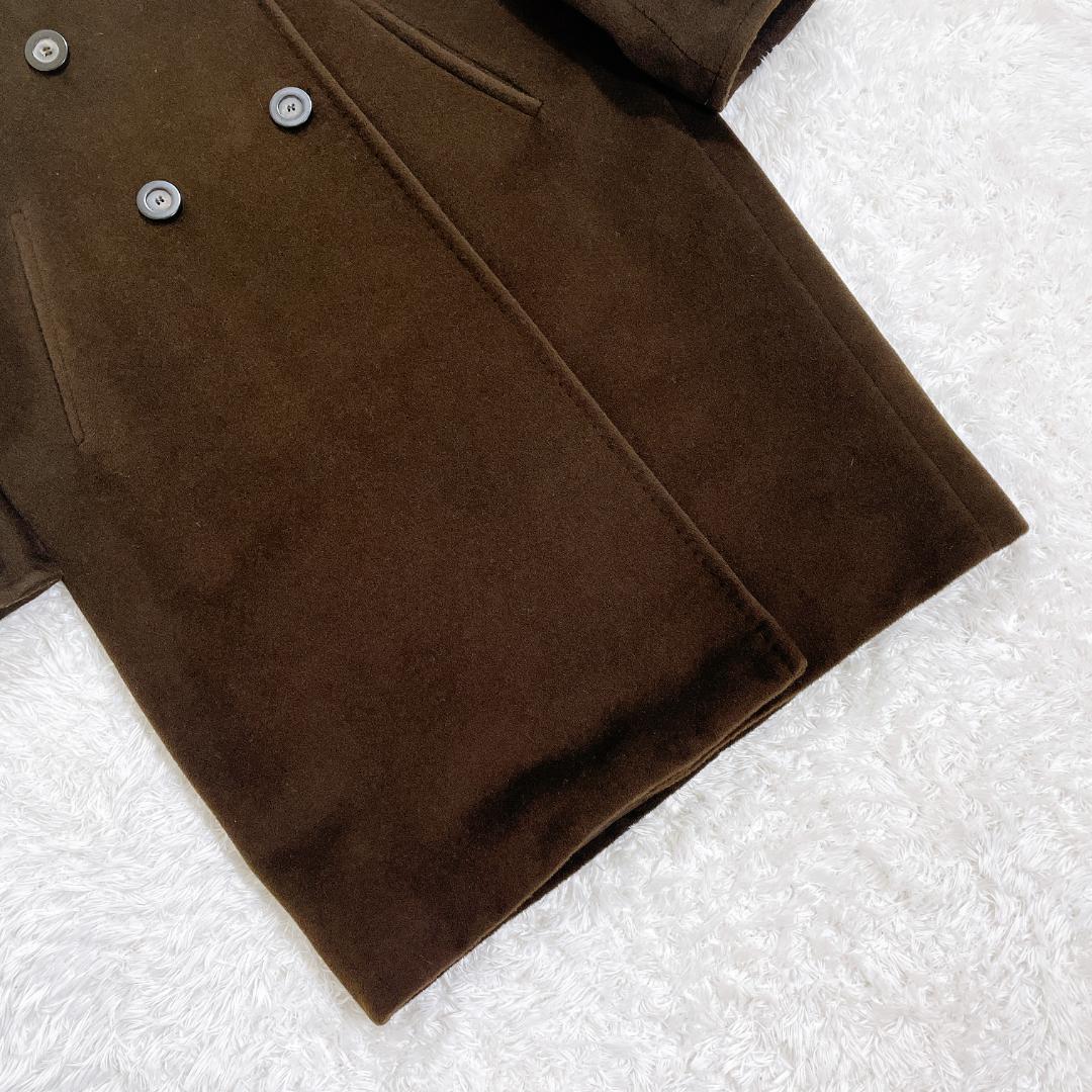 マックスマーラ アイコン ウールカシミヤ ロングコート ブラウン 42 白タグ