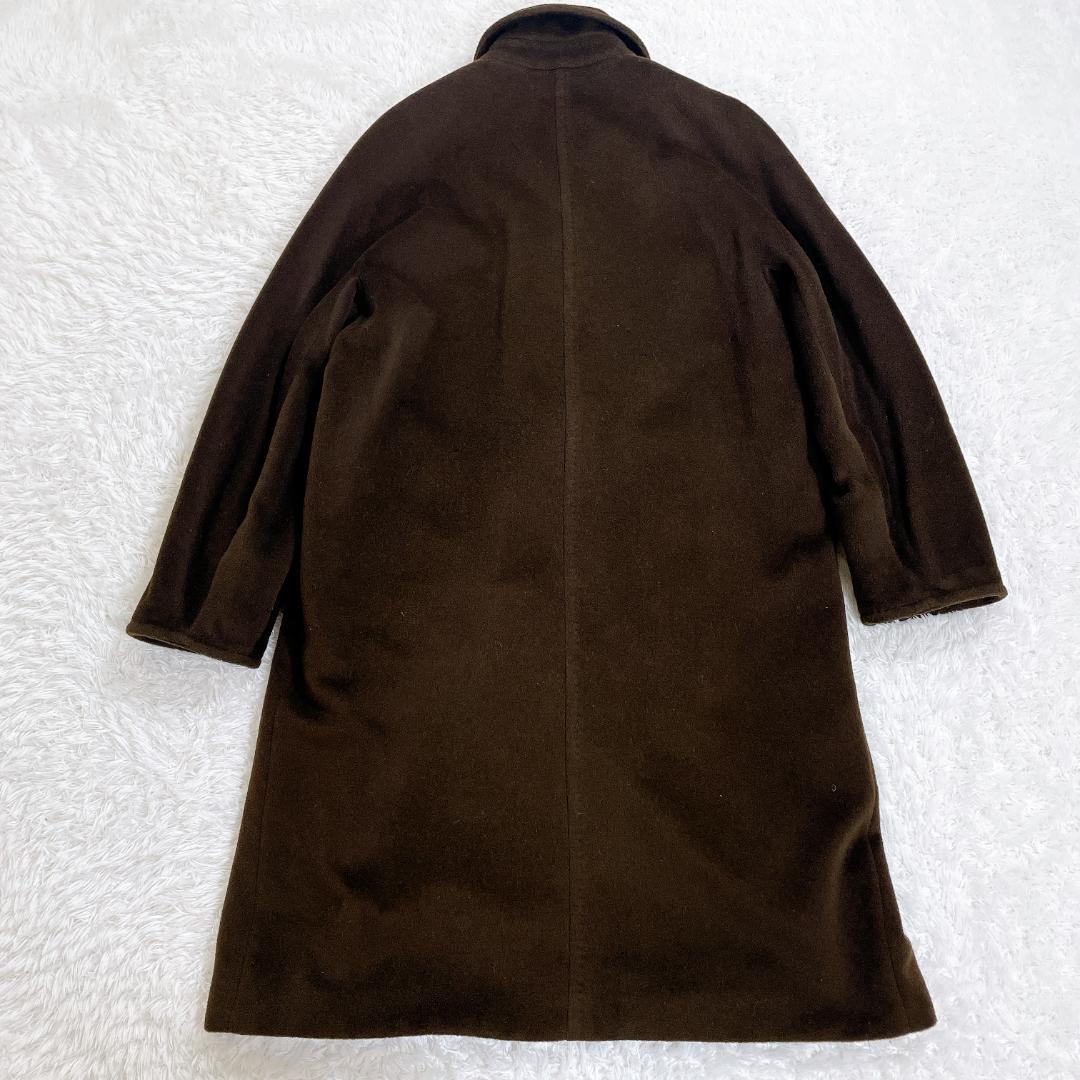 マックスマーラ アイコン ウールカシミヤ ロングコート ブラウン 42 白タグ