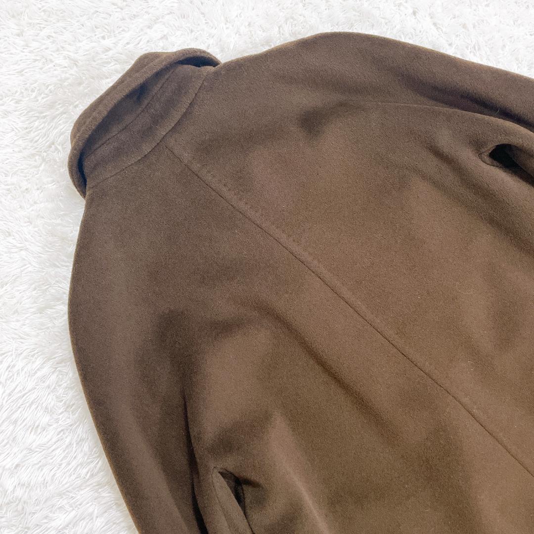 マックスマーラ アイコン ウールカシミヤ ロングコート ブラウン 42 白タグ