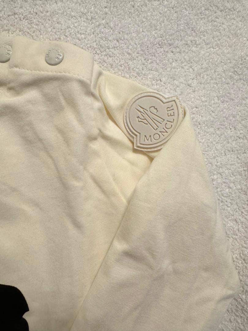 【新品】MONCLER モンクレール ベビー ロングTシャツ クリーム色