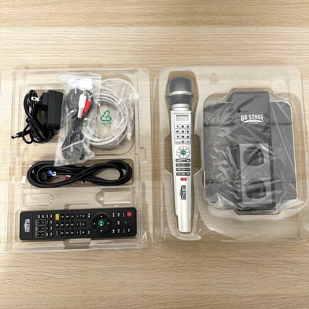 増設マイク付き✨ ONSTAGE PK-WA100(S) パーソナルカラオケ