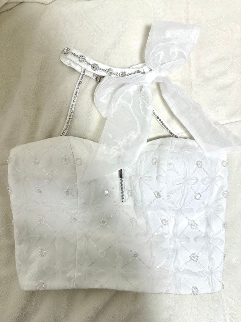 ホワイト　キャバドレス　M