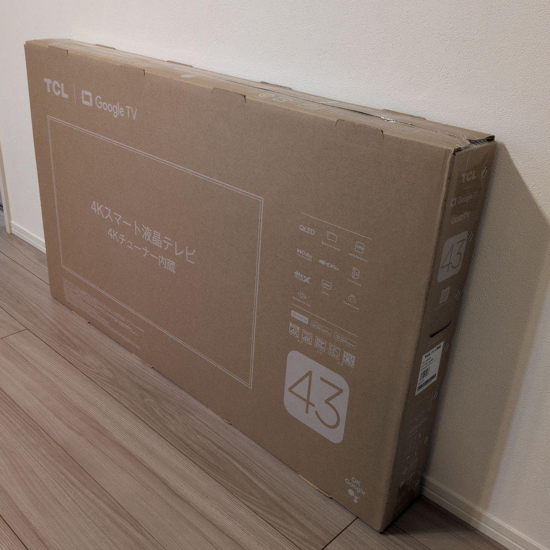 TCL 43インチ 4K スマートテレビ　43P7K