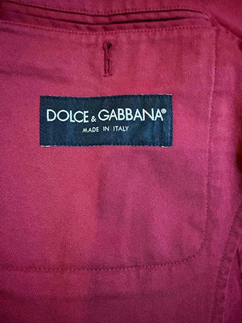 DOLCE & GABBANA レッド テーラードジャケット