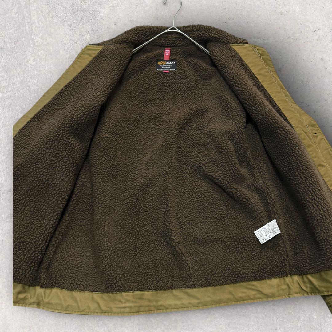【超希少XLサイズ】アルファインダストリーズ　N-1　デッキジャケット　ボア　茶