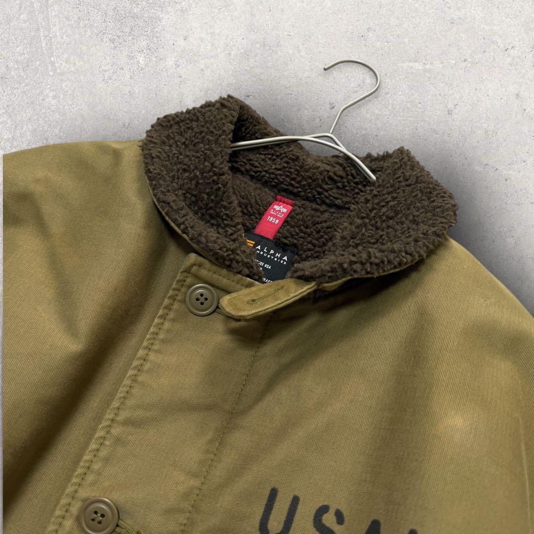 【超希少XLサイズ】アルファインダストリーズ　N-1　デッキジャケット　ボア　茶