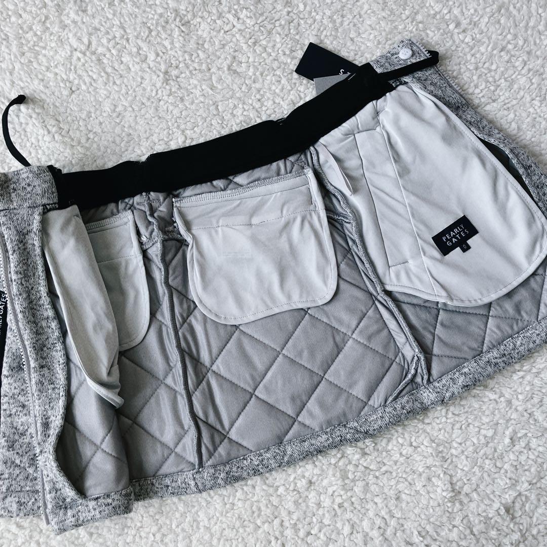 【タグ付新品】パーリーゲイツ ニットフリース×DIAPLEX スカート 0